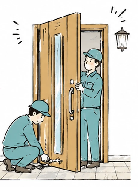 新しいドアを設置